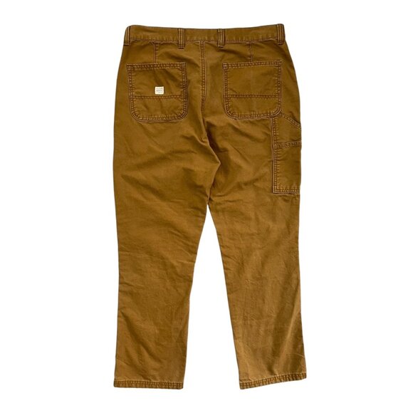 Old Navy Mens Workwear Carpenter Straight Leg Chino Pants Bourbon Tan 32 x 30 - Picture 1 of 15